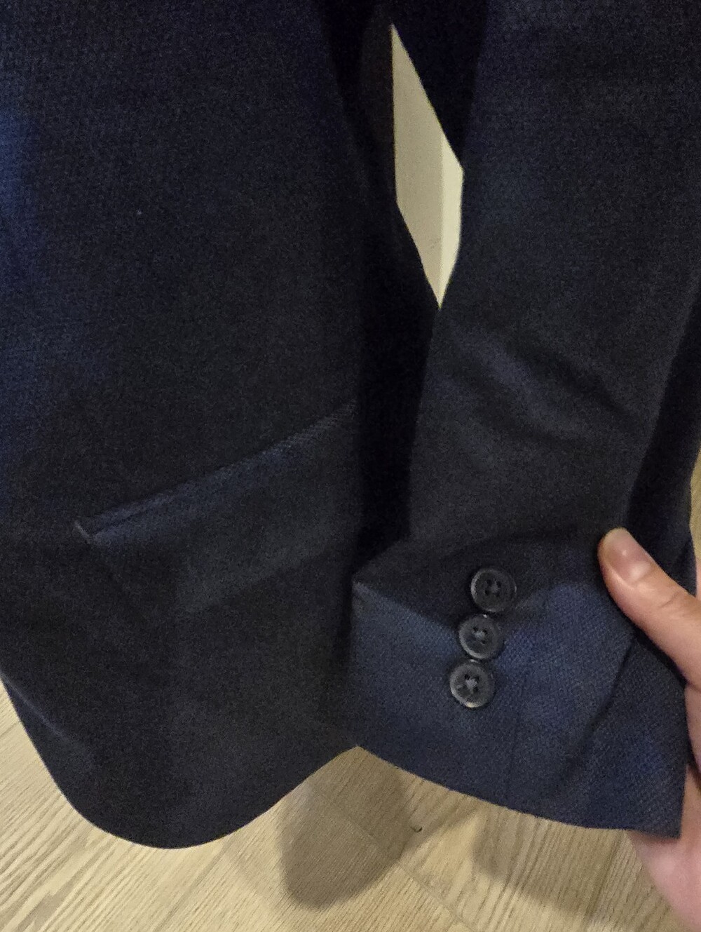 Michael Strahan, Boy's Navy Blue Two-Piece Suit Jacket and Pants, Size 10R - Picture 14 of 14